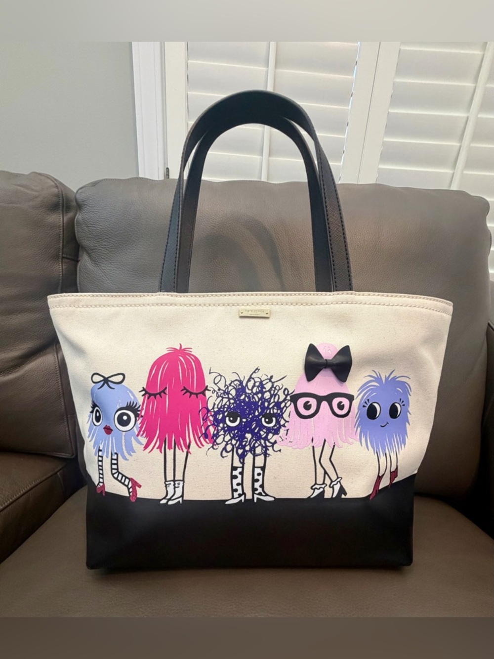 Kate Spade New York Imagination Monsters Party Francis Tote